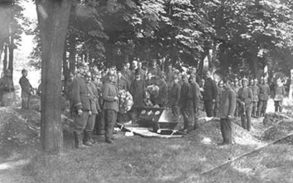 The Burial Of A POW At Schweidnitz POW Camp (1)
