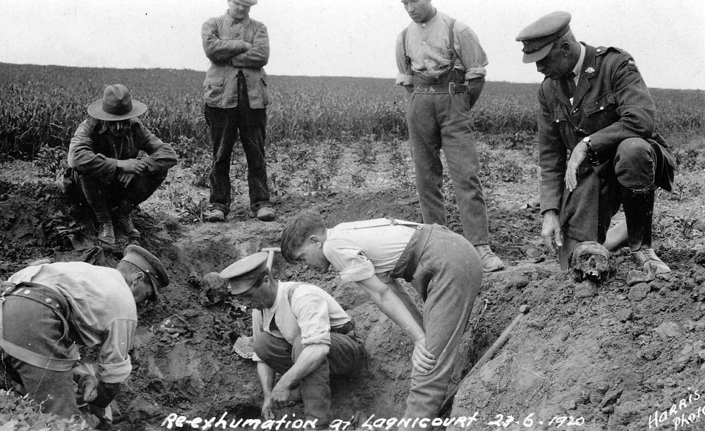 Re Exhumation At Lagnicourt 23 June 1920