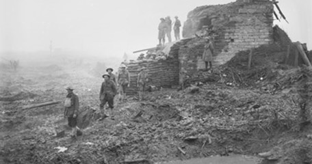 A Group Of Australian Soldiers Quartered At One Of The Old German Reinforced Concrete Pillboxes, Known As 'Kit And Kat', Near Zonnebeke. Image Courtesy Of The Australian War Memorial AWM E01069