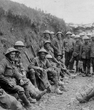 Troops Of The Royal Irish Rifles. (C) IWM Q1