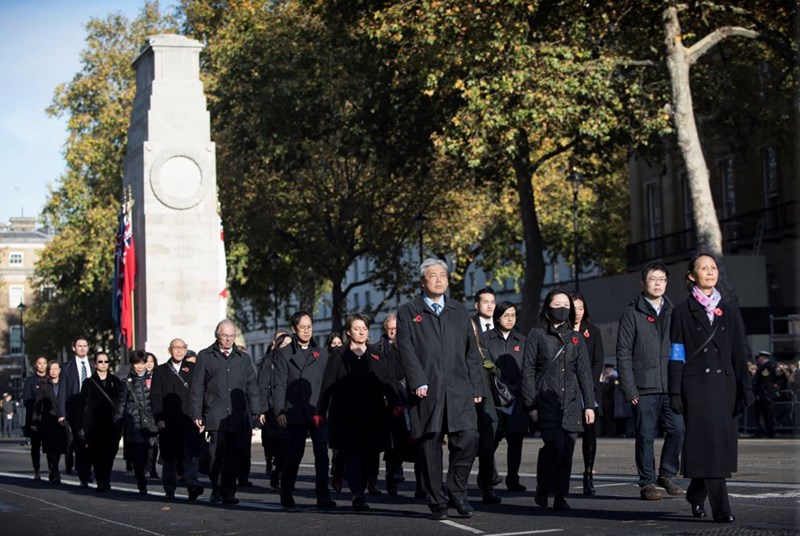 A Group Representing The Chinese Labour Corps