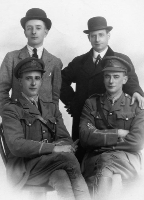 Second Lieutenant Leonard Tregaskis (Front Left) And His Younger Brother Lieutenant Arthur Tregaskis (Front Right)