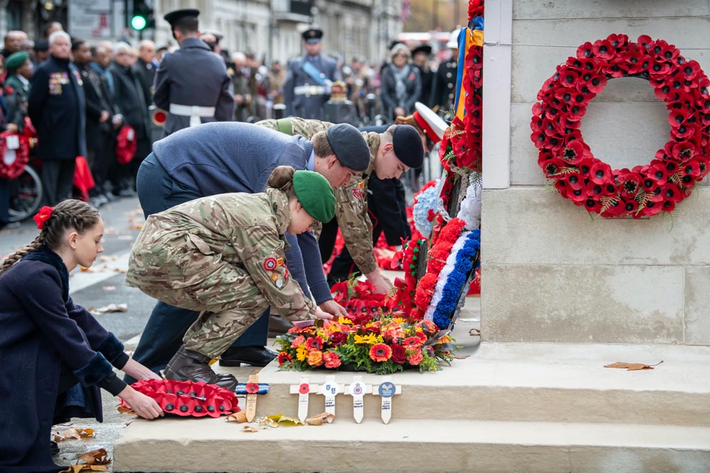 Laying Wreaths At Cenotaph 2025
