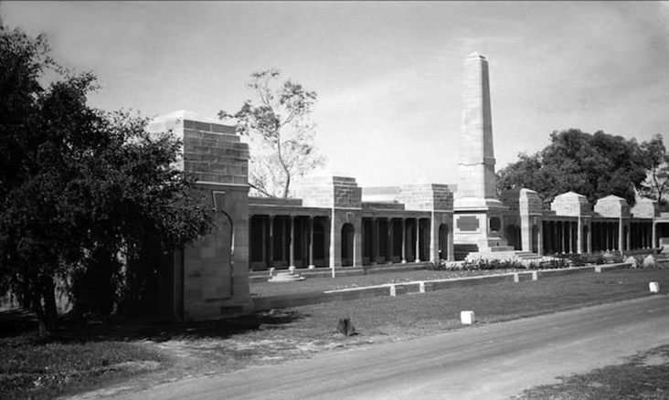 A Photograph Of The Basra Memorial Before It Was Moved