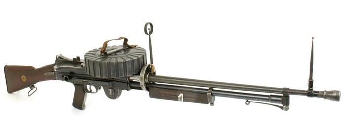 Airborne Version Of The Lewis Gun Fitted With 97Round Double Drum