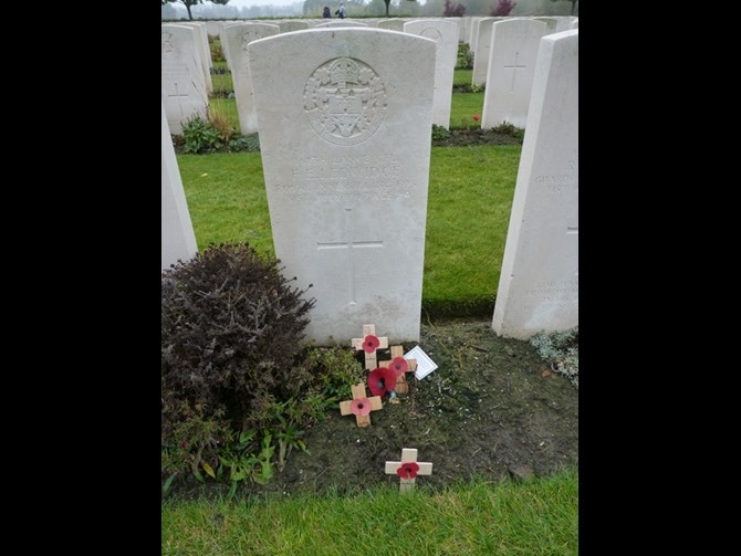 Francis Ledwidge’S Headstone In Artillery Wood Cemetery