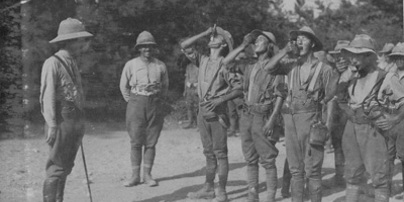 British Troops Taking Quinine
