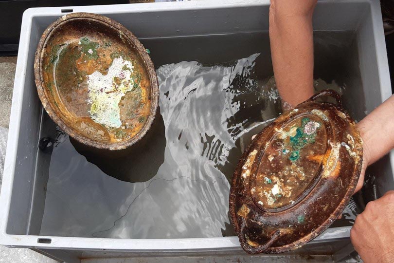 Silver Serving Tray. Photo Greek Ministry Of Culture