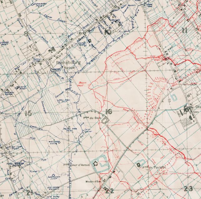 Boars Head Trench Map