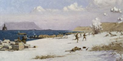 1 Troops Landing On C Beach Suvla Bay Later In The Day 7Th August 1915