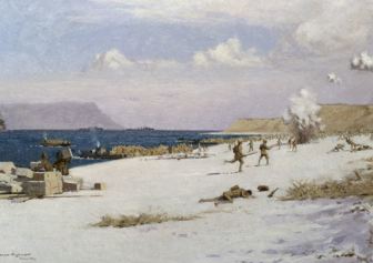 1 Troops Landing On C Beach Suvla Bay Later In The Day 7Th August 1915