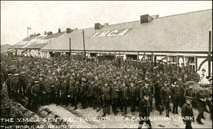 A YMCA Hut In The Camp