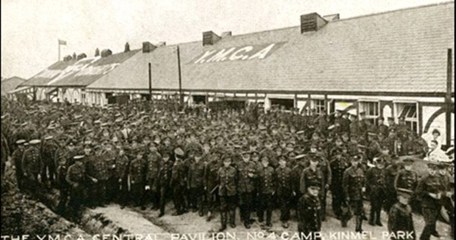 A YMCA Hut In The Camp
