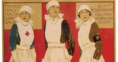 A promotional poster encouraging young women to become VADs