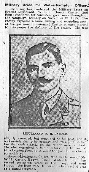 ‘Press Cutting Birmingham Weekly Post 1 January 1916’