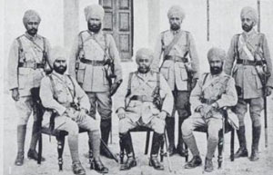 General Natha Singh And His Sikh Officers