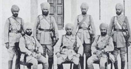 General Natha Singh And His Sikh Officers