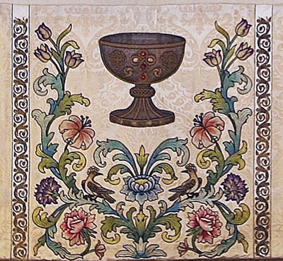 Example Of A Section Of Embroidery Chalice