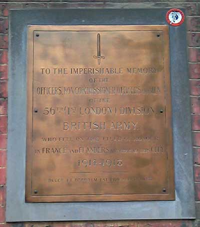 56Th (London) Division Memorial Plaque