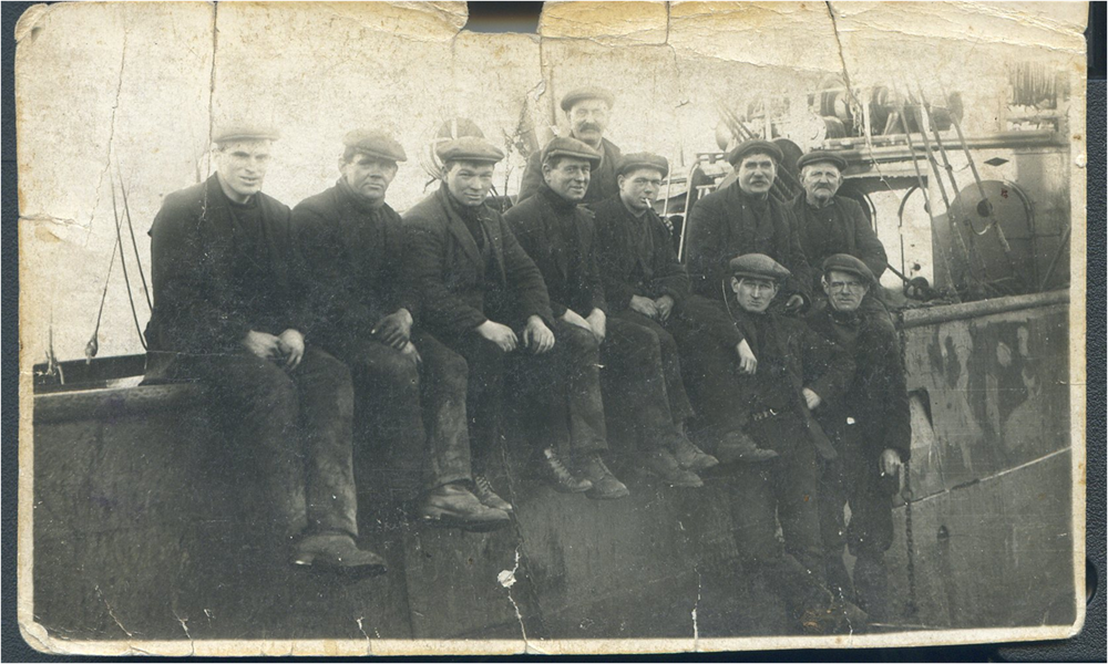 William Sandison, (Fourth From Left), In Post War Stevedore Duties.
