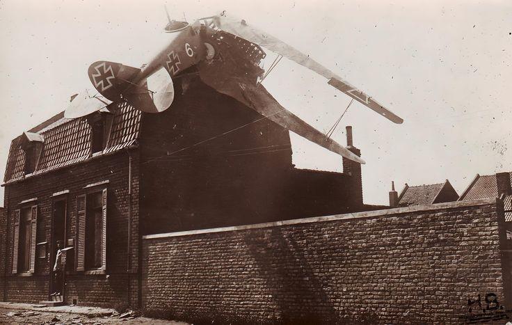 German DFW Biplane Crashed In Hénin Beaumont, Pas De Calais, France